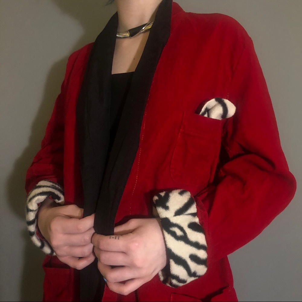 Red Velvet Jacket / Suit Coat / HUGH HEFNER
